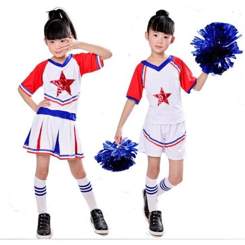Childrens Cheerleading Team Performance Clothing Clothes&Skirt& Basketball School Baby Gymnastic Girls Performance clothing