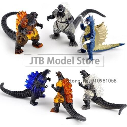 Godzilla 10 Dinosaur 6CM Movie Animation Surrounding Toy Wholesale SHM Monster King PVC Model Doll Ornaments Joint Movable Figma