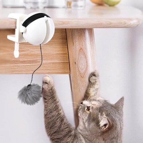 Pet Cat Toys Electronic Motion Interactive Cat Teaser Toy Yo- Yo Lifting Ball Plastic Noenname_null Pet Products