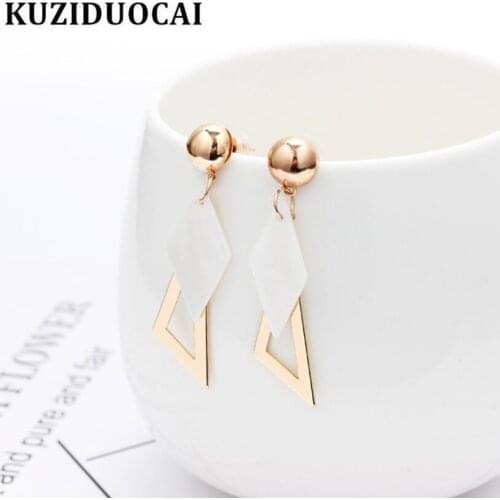 Женские золотые серьги Kuziduocai China At AliExpress