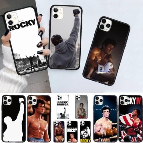 Rocky Balboa famous boxer fashion high quality Phone Case shell for iPhone 11 12 pro XS MAX 8 7 6 6S Plus X 5S SE 2020 XR