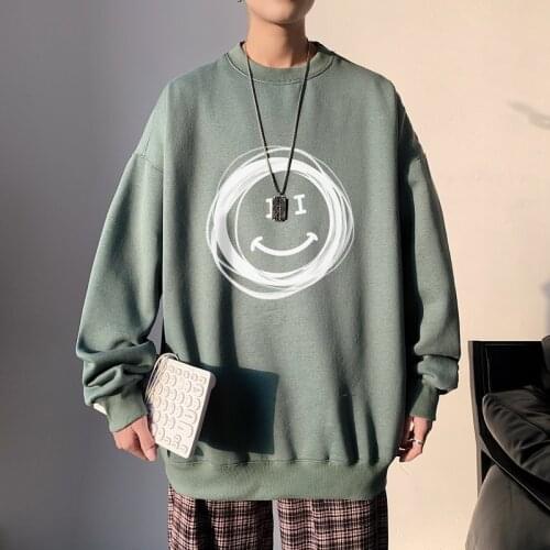 Fashion Brand Hoodies 2021 Blue White Classic Spring Autumn Hip Hop Loose Casual Mens Sweatshirts Punk Streetwear Clothes