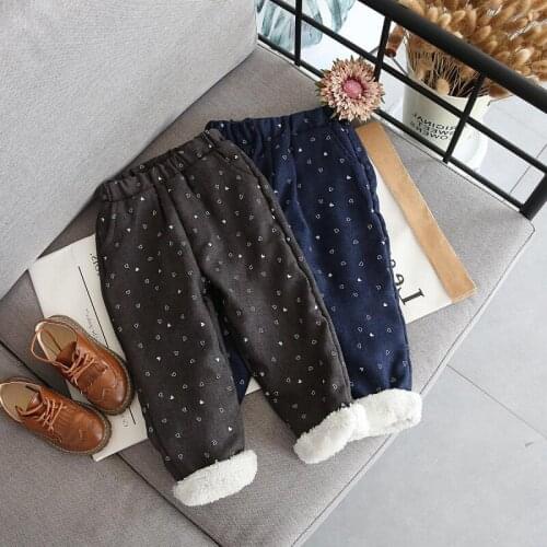 Soft Sweetheart Cotton Spring Autumn Pants For Girls Children Kids Trousers Clothing Teenagers Thicken High Quality