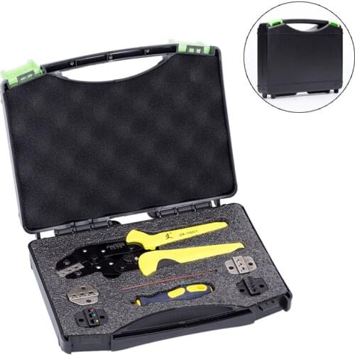 Professional Wire Crimpers Multifunctional Engineering Ratcheting Terminal Crimping Pliers Wire Strippers Ferrule Tool Kit