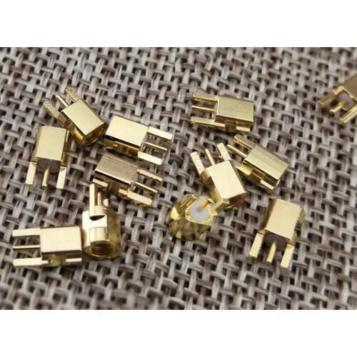 10pcs MMCX Connector Female Male Socket For Shure SE535 SE215 SE425 SE846 UE900 headphone DIY Gold Plated Pins