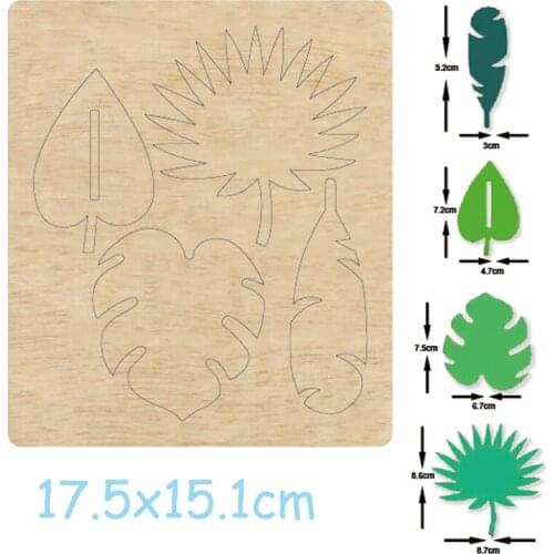 Variety Leaf Cut Wood Dies 2020 Wooden Die For Leather Cloth Paper Craft Wooden Die Fit Common Die Cutting Machine on the Market
