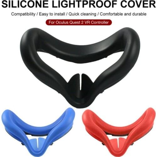 Silicone Eye Mask Cover For Oculus Quest 2 VR Glasses Anti-sweat Anti-leakage Light Blocking Eye Cover Pad For Oculus Quest 2