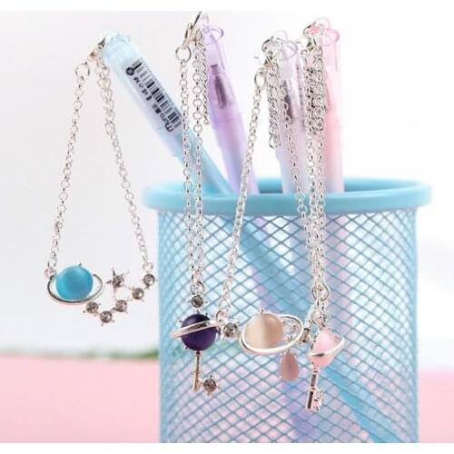 1Pc Cute Fruit Gel Pen Neutral Pen For Kids Girls Gifts School Office Supplies Stationery Creative Bottle Pendant Gel Pen Kawaii