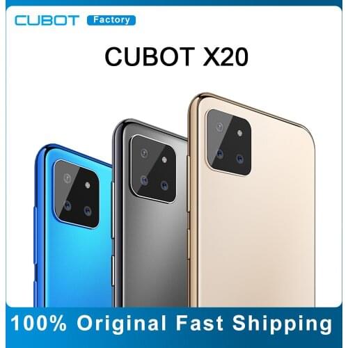 CUBOT X20 Mobile Smart Phone 4000mAh Battery AI Rear Triple Camera Face ID Unlock Cellphone Cheap Smartphones 2020 Android 9.0