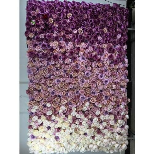 SPR Free Shipping-2.4*2M 3D Artificial wedding rose flower wall background arrangement flowers road lead flowers decorations