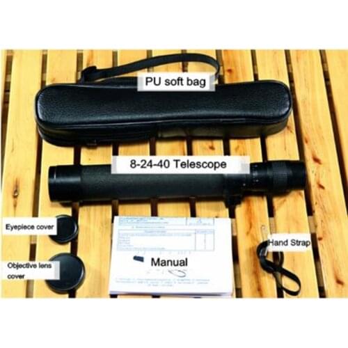 Hot sale Zoom Monocular 8-24X40 HD Astronomical telescope Professional Hunting Spotting Scopes high times