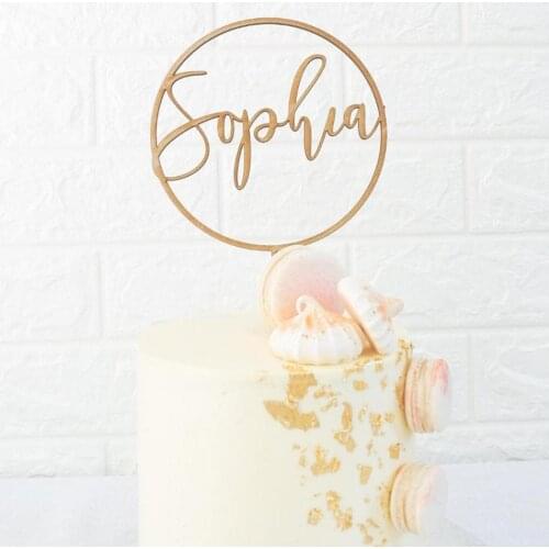 Custom Name Birthday Cake Decoration Accessory Personalized Acrylic Cake Topper Baby Shower Cake Topper Decorations