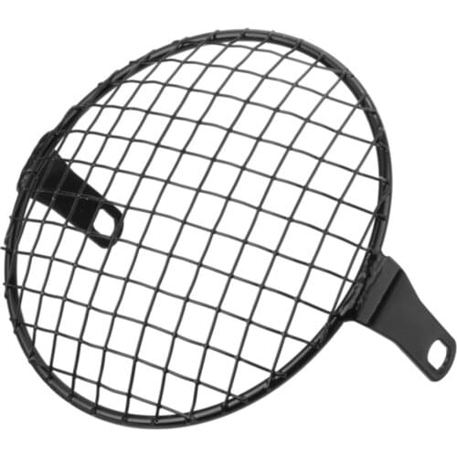 Universal Motorcycle Vintage Headlight Light Lamp Protector Retro Grill Cover For Harley Ducati Chopper Yamaha Cafe Racer