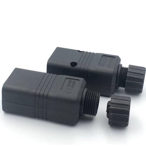 IEC 320 C20 16A 250 AC Plug C20 Male DIY Rewirable Plug C20 Screw Lock PDU APC UPS Computer server plug 4000W