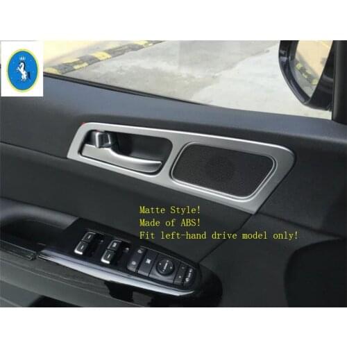 Yimaautotrims Inner Door Handle Bowl Frame Chromium Styling Cover Trim Fit For KIA Sportage 2016 2017 2018 2019 2020 ABS Matte