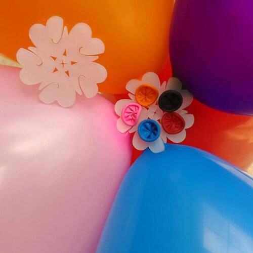 Balloon Modelling Seal Clip Balloon Sticks Plum Flower Tie Latex Balloons Sealing Clips Wedding Party Decoration Supplies 10pcs