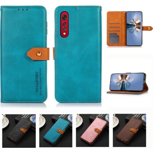 Gold Buckle Wallet Phone Case for LG K22 K42 K52 Velvet K41S K61 Stylo 6 Harmony 4 Flip Leather Card Slot Full Protection Cover