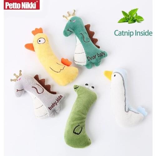 Teeth Grinding Catnip Toys Funny Interactive Plush Cat Toy Pet Kitten Chewing Toy Claws Thumb Bite Cat Mint For Cats Accessories