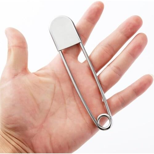 1Pc 12.8cm Stainless Steel Safety Pins DIY Sewing Tools Accessory Needles Large Safety Pin Brooch Apparel Accessories