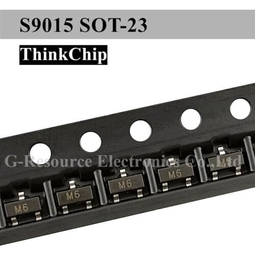 100 pcs) S9015 9015 SOT-23 SMD Triode PNP signal transistor (Marking M6)