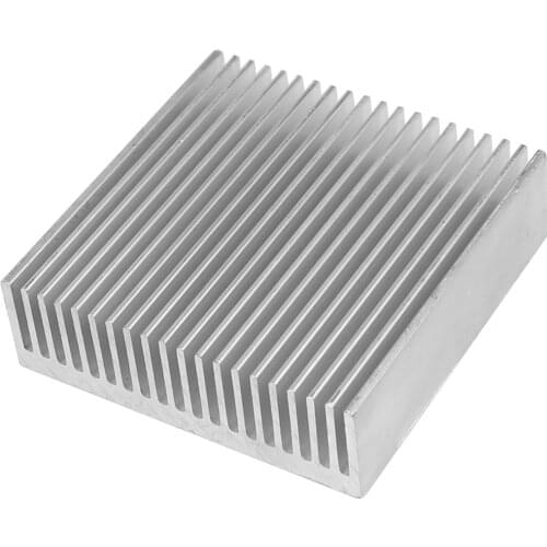 2x Radiator Cooler Heatsink Aluminum Heat Sink Cooling 60*60*18mm for LED Chip Transistor IC Module Power PBC Heat Dissipation