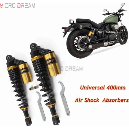 400mm Motorcycles Rear Air Shocks Absorbers Dirt Bike Suspension Clevis For Triumph Kawasaki Yamaha Honda BMW Scooter ATV