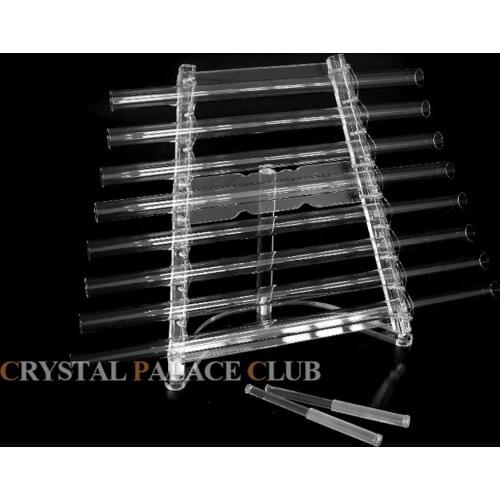 440 or 432Hz crystal singing harp & quartz harp with C D E F G A B C note 5th octave with Aluminum alloy box and quartz mallets