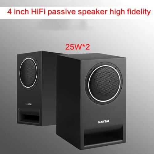 50W*2 4 Inch HIFI Audio Speaker Fever Passive Speaker DIY High Fidelity Home Theater High Power Speaker Computer TV Speaker