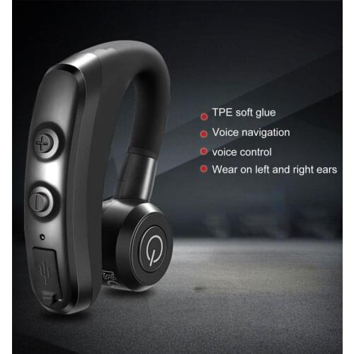 80% Off 1Pc K5 Bluetooth 4.1 Stereo Rechargeable Earhook Wireless Earphone for Phone