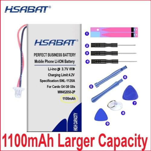 HSABAT 0 Cycle Battery for CARDO G4 G9 G9x Scala Rider G4 Scala Rider G9 Scala Rider G9x SCHUBERTH C3 BAT00002 BAT00004
