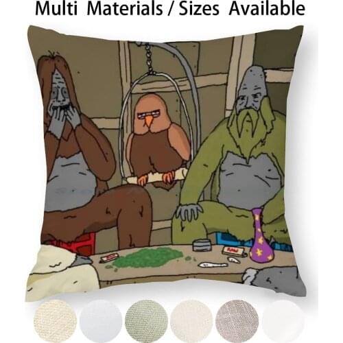 The Big Lez Show Sasquatches Pillow Case Throw Pillow Cover Cotton Linen Flax Sassy The Big Lez Show Big Lez Show Big Lez