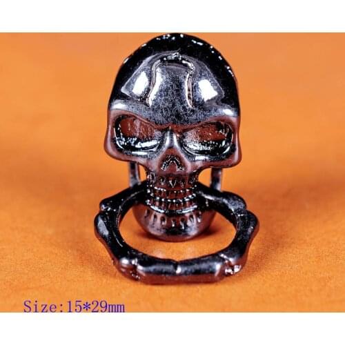 Create YueHong 10pcs Gunmetal Leathercraft Skull Skeleton Conchos Rivet Punk Screw Eye Antique Decorative DIY Wallet Bag Belt