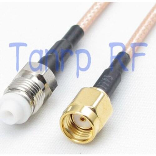 10pcs 15CM Pigtail coaxial jumper cable RG316 cord 6inch RP SMA male plug to FME female jack RF adapter connector