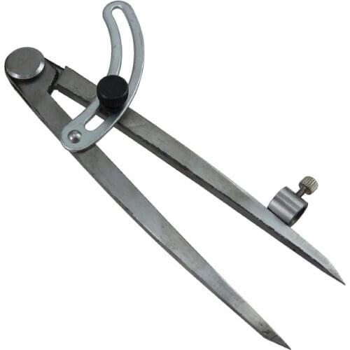 Carbon Steel Wing Divider Pencil Marking Compass-Circle Maker Adjustable Scriber 200mm for Craftsman Architect Student Carpenter