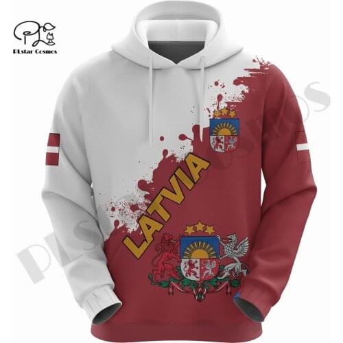PLstar Cosmos 3DPrint Newest Latvia Country Flag Unique Men/Women Premium Hrajuku Casual Streetwear Hoodies/Zip/Sweatshirt W-9