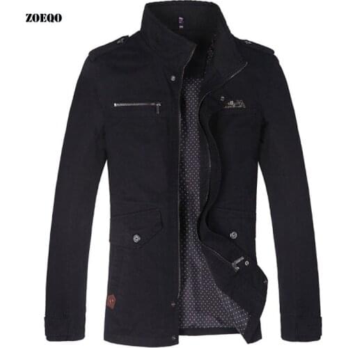 New Arrival Male Jacket Slim Fit High Quality Mens Jackets and coats Zipper Men Clothing Autumn Thin Padded M-4XL size