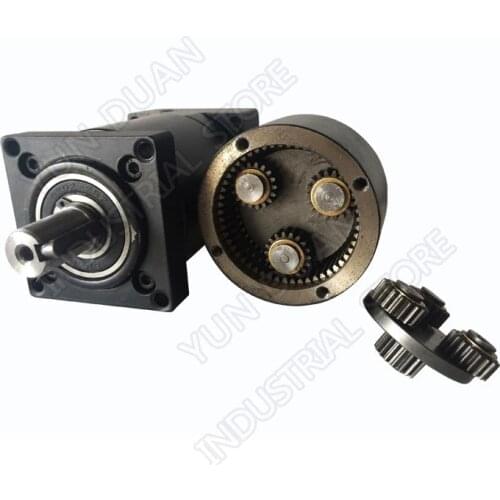 Nema52 130mm Ratio 20:1 Planetary Gearbox Speed Reducer Carbon steel Gear for Stepper Motor