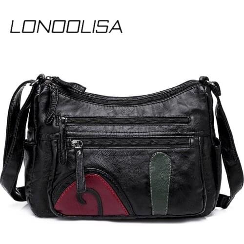 Casual Small Soft Washed Leather Crossbody Bags for Women 2020 Luxury Handbags Women Bags Designer Ladies Shoulder Messenger Bag