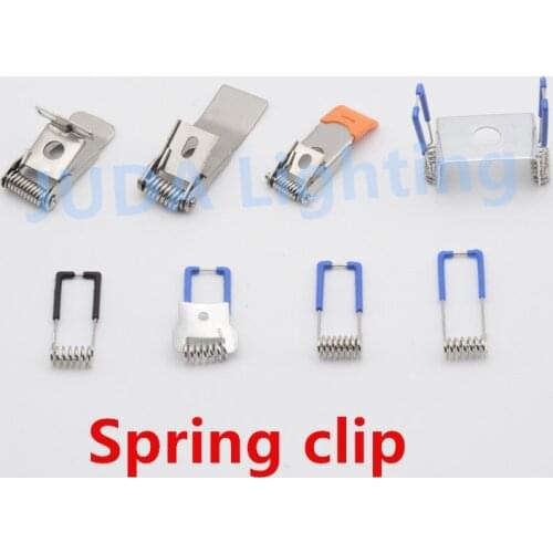 Spring Clips Spring Clamp for LED downlights Ceiling lamp brackets Aisle lights iron buckles hardware lighting accessories
