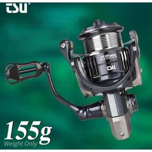 TSURINOYA 155g Bait Finesse Spinning Fishing Reel RANGER 800 1000S 4KG Drag 9+1 Carbon Trout Ajing Saltwater Shallow Spool Reel