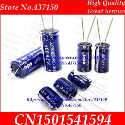 Super capacitor farad capacitor 2.7V 1F 2F 3.3F 4F 4.7F 5F 6F 7F 8F 10F 15F 20F 25F 30F