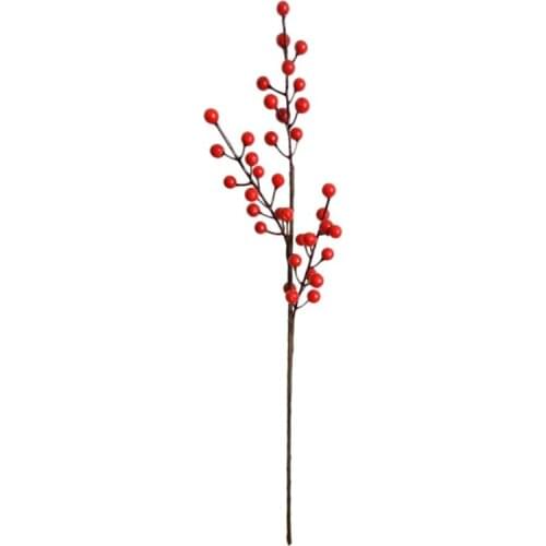 Wedding Trigeminal Holly Fortune Fruit Red Fruit Christmas Acacia Red Bean Artificial Flower Fake Flowers