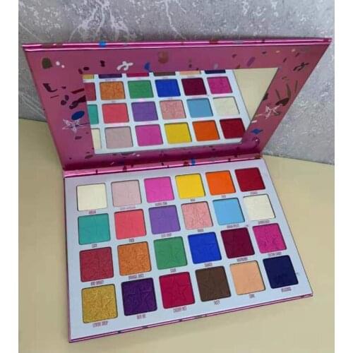 In stock Eye Makeup Waterproof JAW Breaker Five Star 24 Color Eye Shadow Make up Matte Bright Colors Eyeshadow Pressed Powder