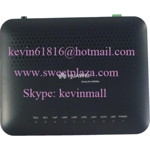 Echolife HG850a GPON Terminal FTTX ONU with 4 ethernet port and 2 voice port, green SC/APC input. FiberCore