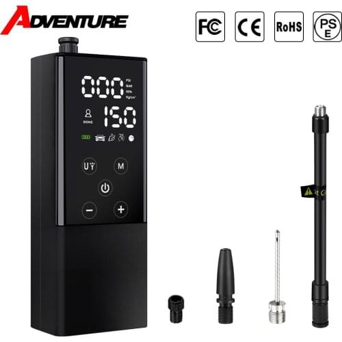 Motorcycle Air Compressor Inflatable Pump With LED Lamp For Motorcycle Car Bicycle Tyre Inflator Wireless Electric Air Pump