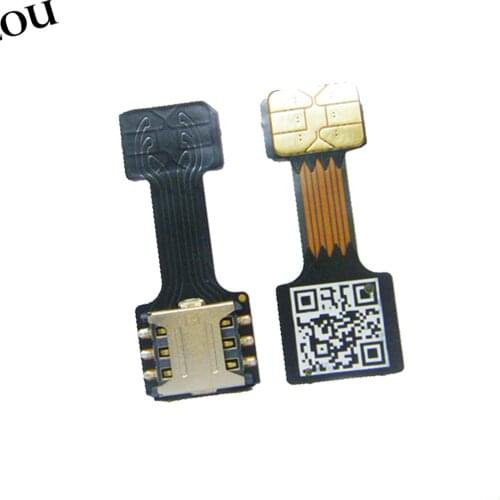 1Pcs Black Dual SIM SIM Adapter for Android TWO 2 Nano SIM NANO-SD Memory Card Converter For XIAOMI REDMI NOTE 3 4 3s PRO