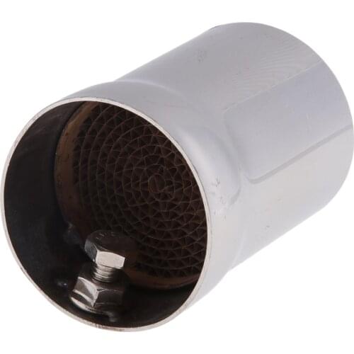 48mm Silver Removable Motorcycle Exhaust Pipe Silencer Muffler Baffle Parts