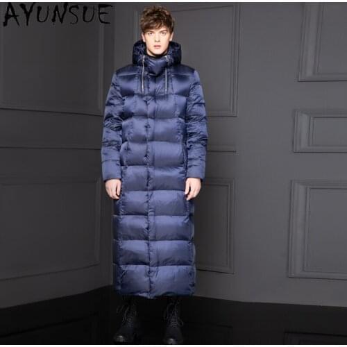 AYUNSUE Long Winter Jacket Men 90% White Goose Down Jackets for Men Coat Plus Size Warm Puffer Jacket Manteau Homme Hiver 2020