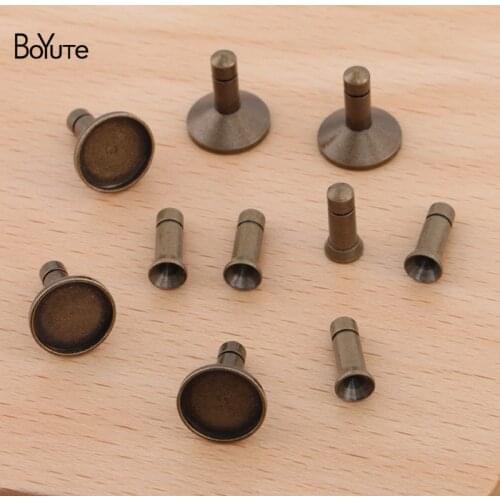 BoYuTe (100 Pieces/Lot) 3.5MM Hole Metal Brass Mobile Phone Dust Plug Handmade Diy Jewelry Accessories Materials