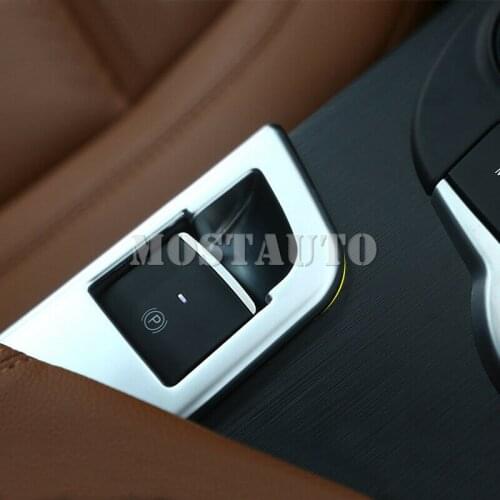 For Alfa Romeo Giulia 2017-2019 ABS Interior Car Electronic Handbrake cover Trim 1pcs Car Accessories Interior Car Decor